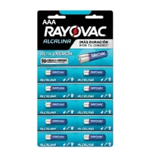 Pack Tira 10 Pilas Triple Aaa Alcalinas Rayovac