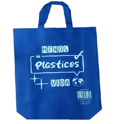 Pack 10 Bolsas Tnt Ecologías Reutilizables Mediana 41x35x12cm - Imagen 2