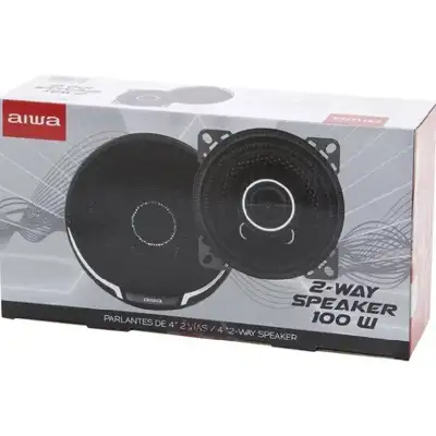 Parlantes Auto Aiwa 2 Vías 100w 10cm Taw-1022 Color Negro - Imagen 3