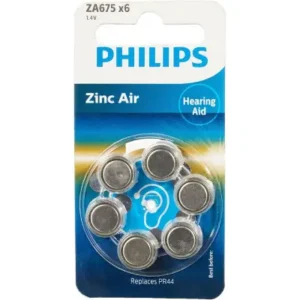 Pila Audiologica Philips ZA675-PR44 PACK6