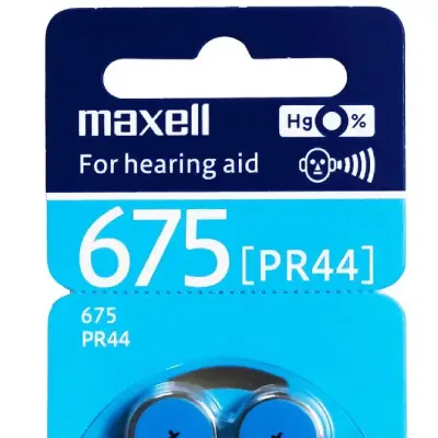Pr44wa - Pila Maxell Zinc Air 675 Aud. Bl X 6 - Imagen 2