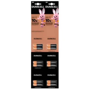 Pila Duracell Aa, (tira De 12 Pilas, Doble A, Dura Más)