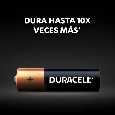 Pila Duracell Aa, (tira De 12 Pilas, Doble A, Dura Más) - Imagen 2