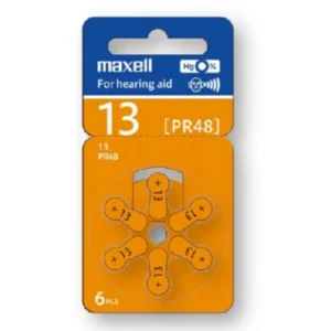 Pila Maxell para Audífonos 13 6 Unidades PR48