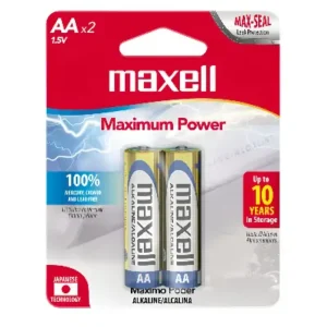 Pilas Alcalinas Maxell Tamaño Aa 2 Unidades