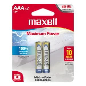 Pilas Alcalinas Maxell Tamaño AAA 12 Unidades