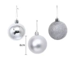 Bambalinas Plateadas 10 piezas 6cm