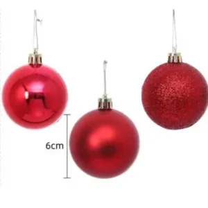 Bambalina Rojas 10 Piezas 6cm