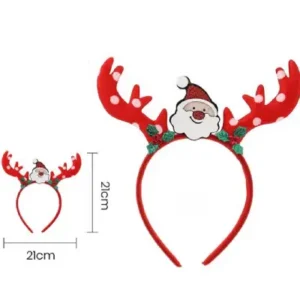 Diadema navideño con santa claus