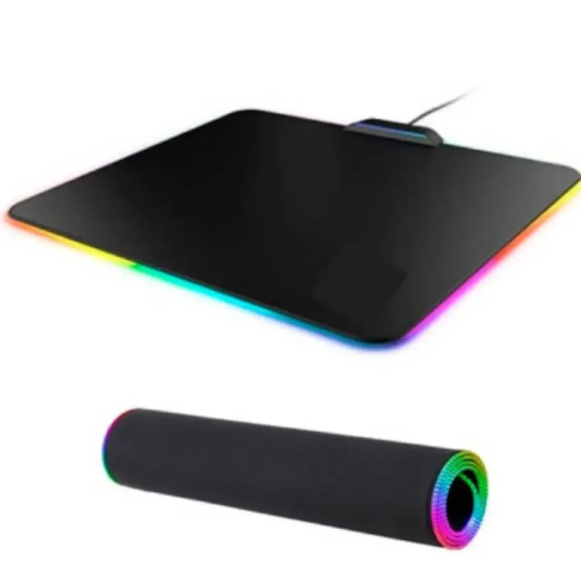 Mouse Pad Rgb Light 34x25cm Lbpg2535 Lbn Color Negro Bordes Led Rgb Negro Bordes Led Rgb - Imagen 3