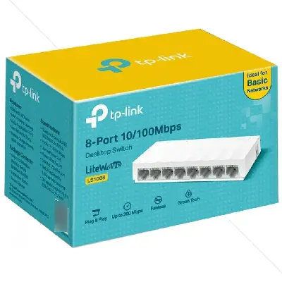 Switch Tp-link De Escritorio 8 Puertos - Ls1008