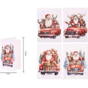 Tarjetas de felicitaciones navideñas Santa Claus