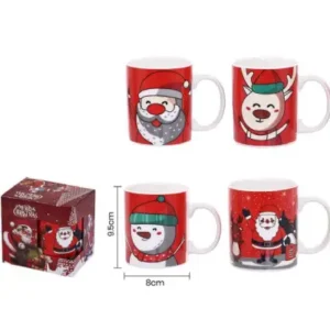 Taza de caricaturas navideñas 11Onz