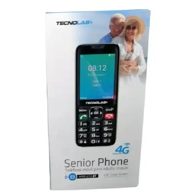 Celular Senior Tecnolab Tl487 Rojo Telefono Adulto Mayor - Imagen 4