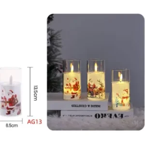 Velas Decorativas Navideñas Con luz Led
